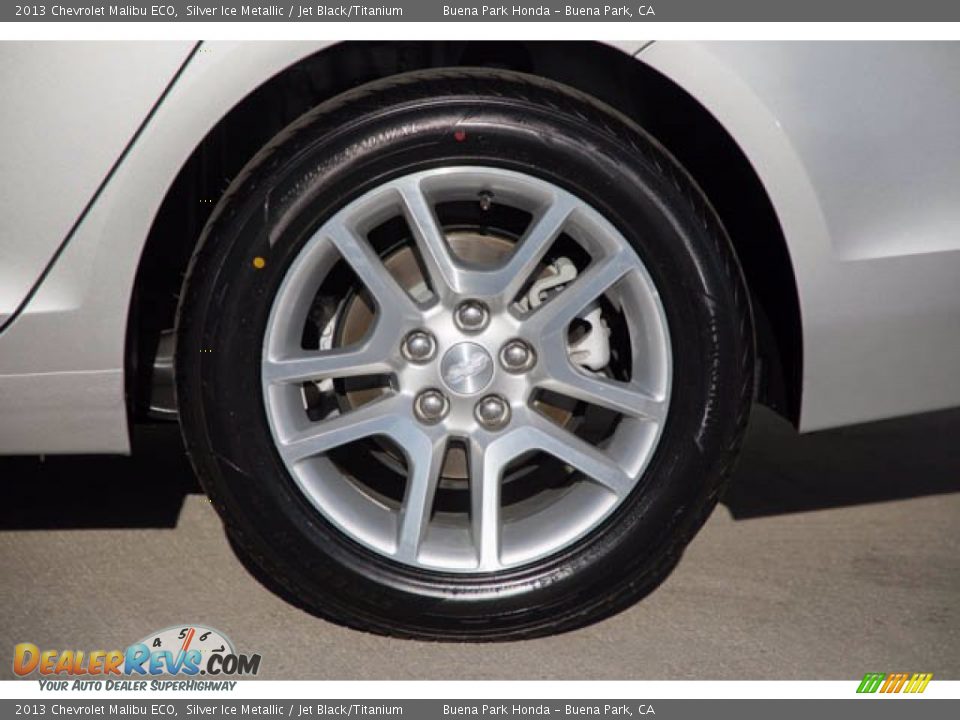 2013 Chevrolet Malibu ECO Silver Ice Metallic / Jet Black/Titanium Photo #34