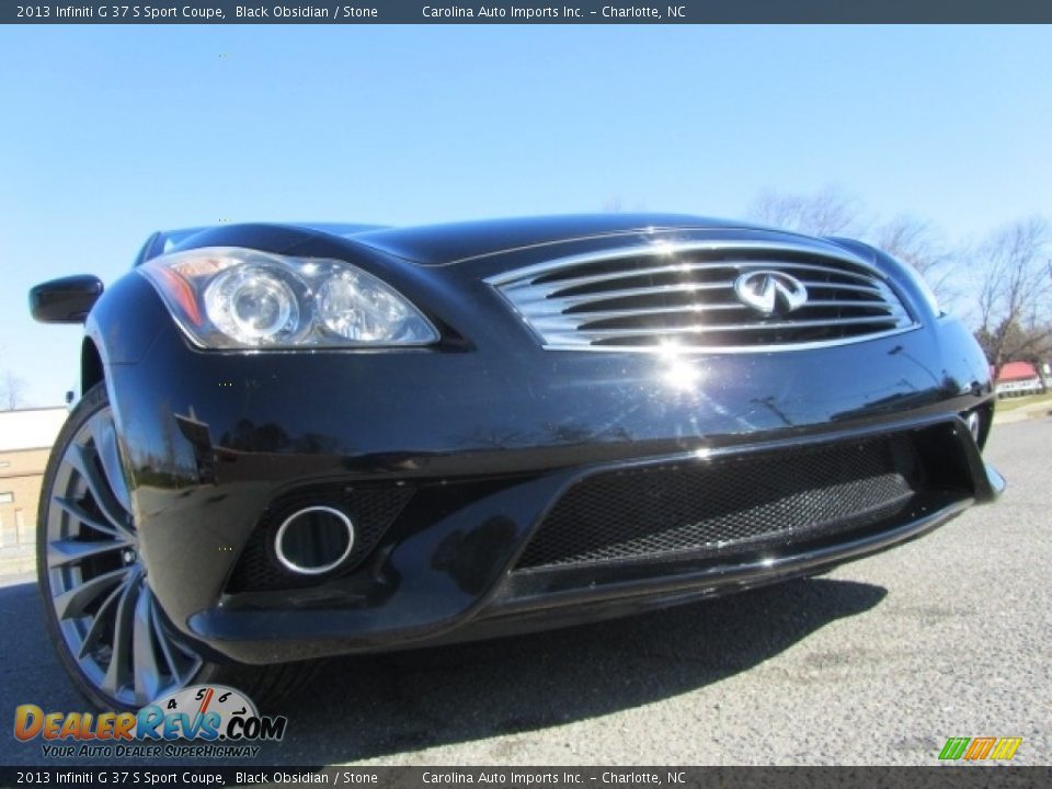 2013 Infiniti G 37 S Sport Coupe Black Obsidian / Stone Photo #2