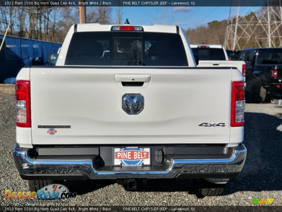 2022 Ram 1500 Big Horn Quad Cab 4x4 Bright White / Black Photo #5