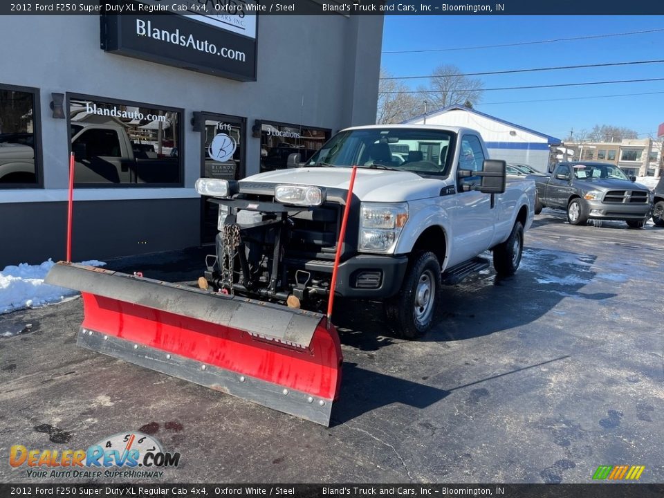 2012 Ford F250 Super Duty XL Regular Cab 4x4 Oxford White / Steel Photo #6