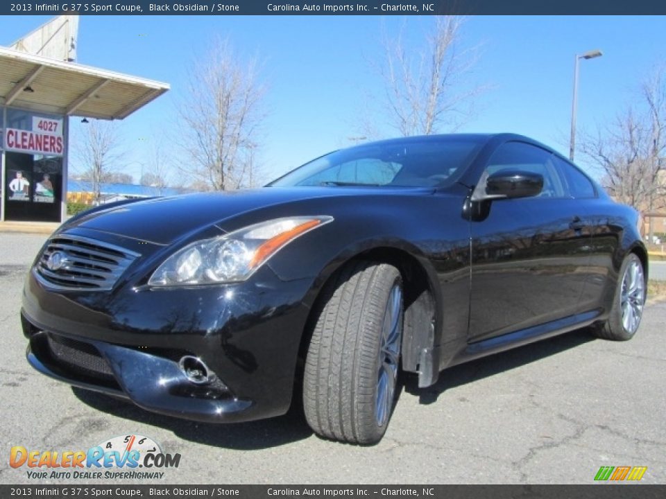 2013 Infiniti G 37 S Sport Coupe Black Obsidian / Stone Photo #6
