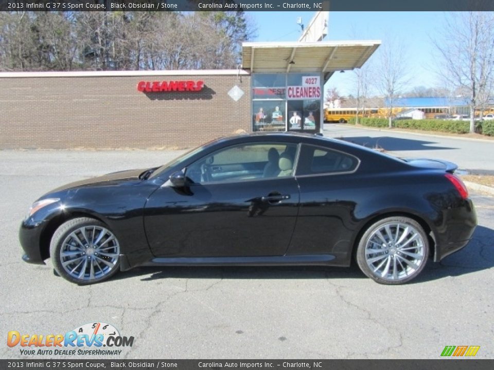 2013 Infiniti G 37 S Sport Coupe Black Obsidian / Stone Photo #7