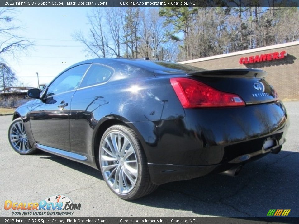 2013 Infiniti G 37 S Sport Coupe Black Obsidian / Stone Photo #8