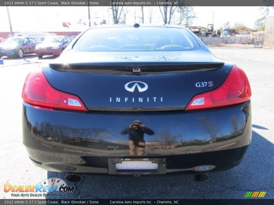 2013 Infiniti G 37 S Sport Coupe Black Obsidian / Stone Photo #9