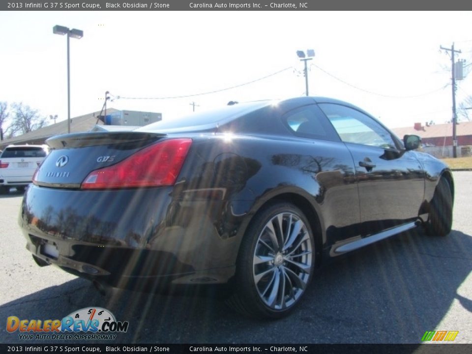 2013 Infiniti G 37 S Sport Coupe Black Obsidian / Stone Photo #10