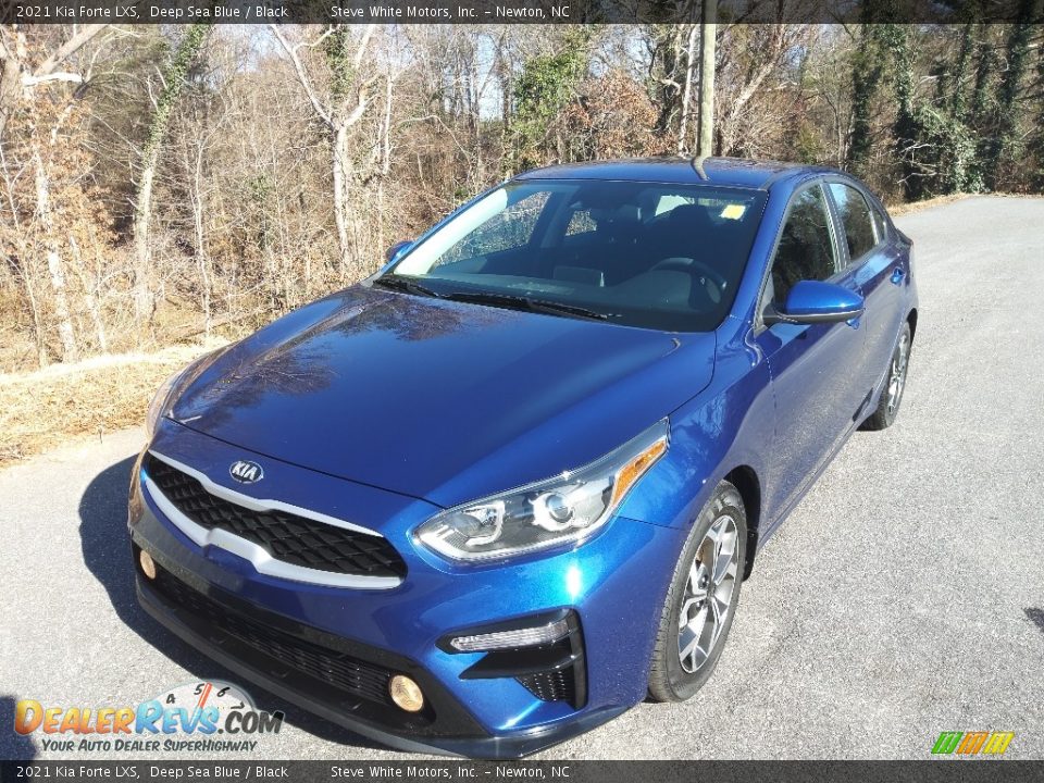 2021 Kia Forte LXS Deep Sea Blue / Black Photo #3