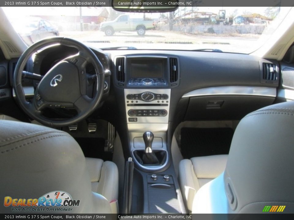 2013 Infiniti G 37 S Sport Coupe Black Obsidian / Stone Photo #13