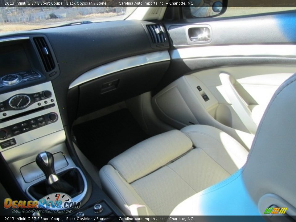 2013 Infiniti G 37 S Sport Coupe Black Obsidian / Stone Photo #14