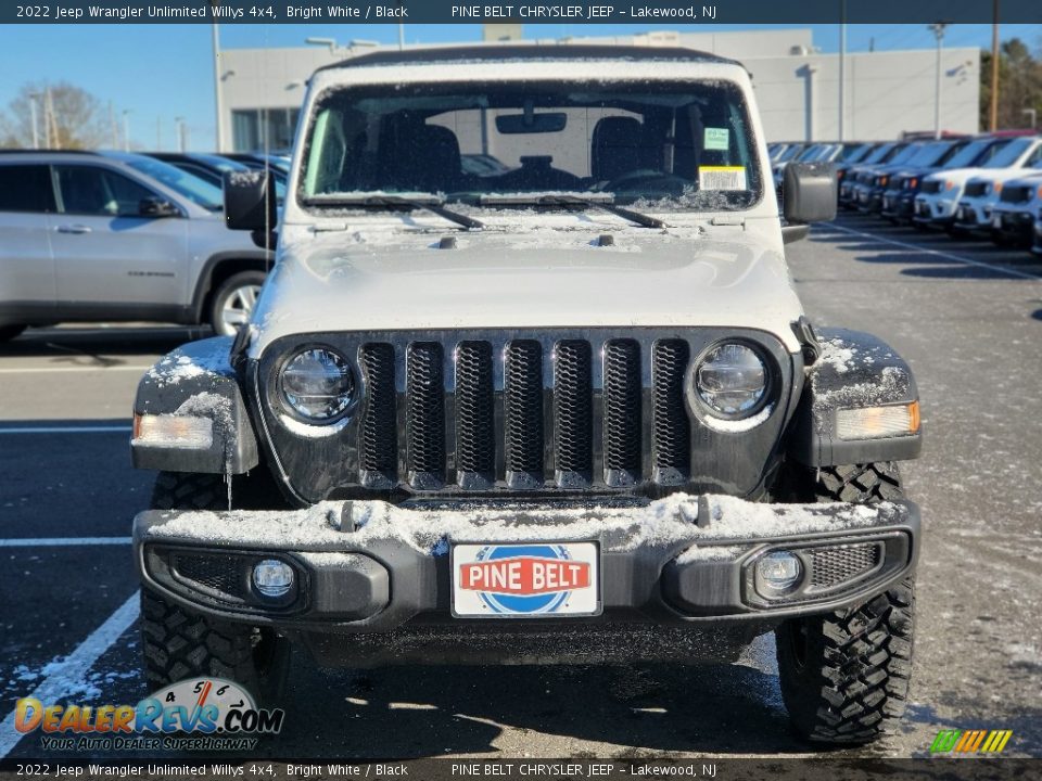 2022 Jeep Wrangler Unlimited Willys 4x4 Bright White / Black Photo #2