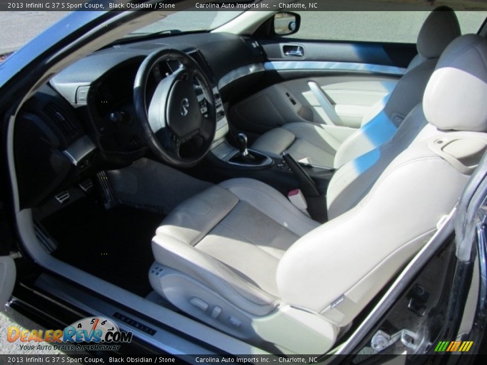 2013 Infiniti G 37 S Sport Coupe Black Obsidian / Stone Photo #17