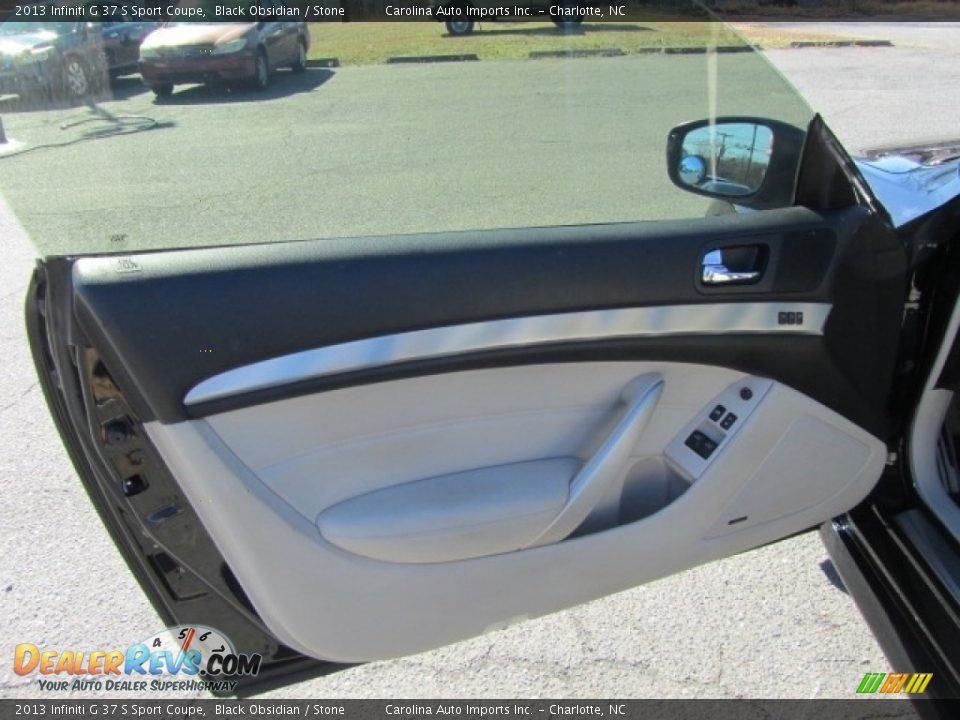 2013 Infiniti G 37 S Sport Coupe Black Obsidian / Stone Photo #18