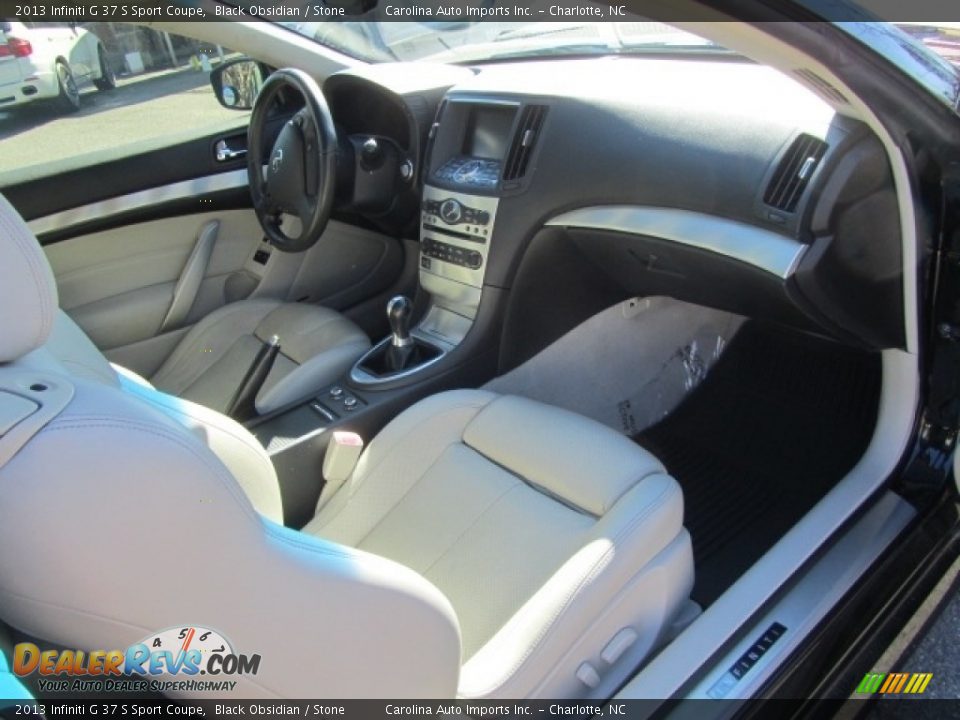 2013 Infiniti G 37 S Sport Coupe Black Obsidian / Stone Photo #22