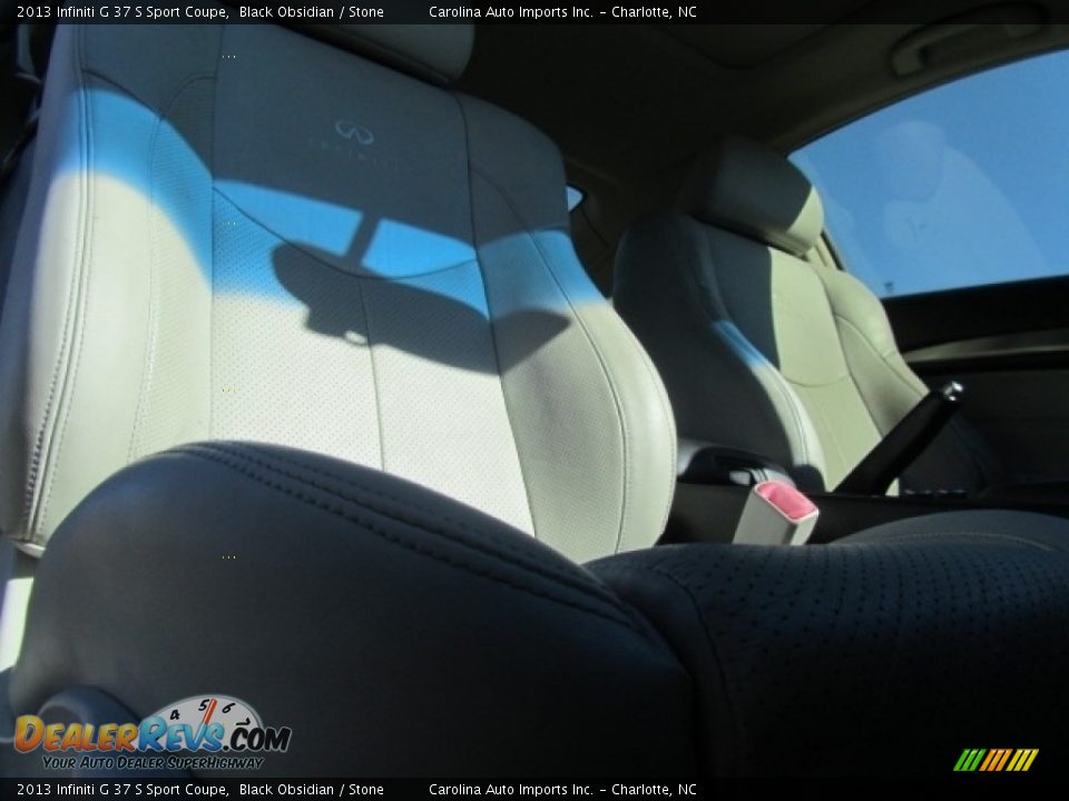 2013 Infiniti G 37 S Sport Coupe Black Obsidian / Stone Photo #23