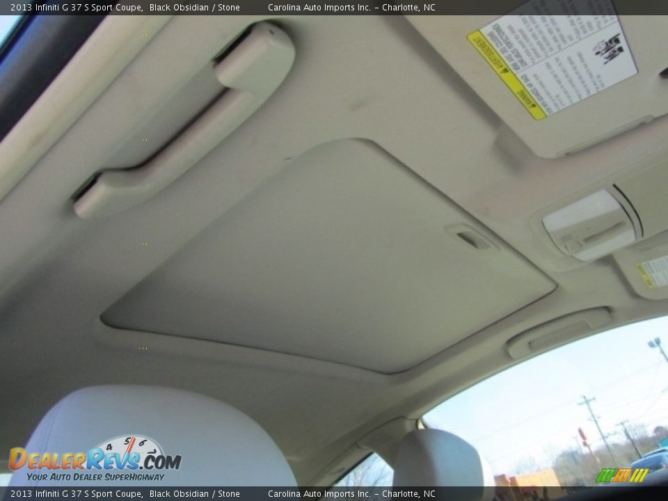2013 Infiniti G 37 S Sport Coupe Black Obsidian / Stone Photo #24