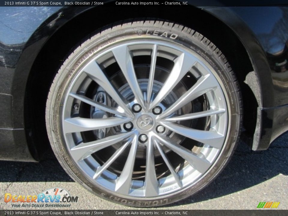 2013 Infiniti G 37 S Sport Coupe Black Obsidian / Stone Photo #26