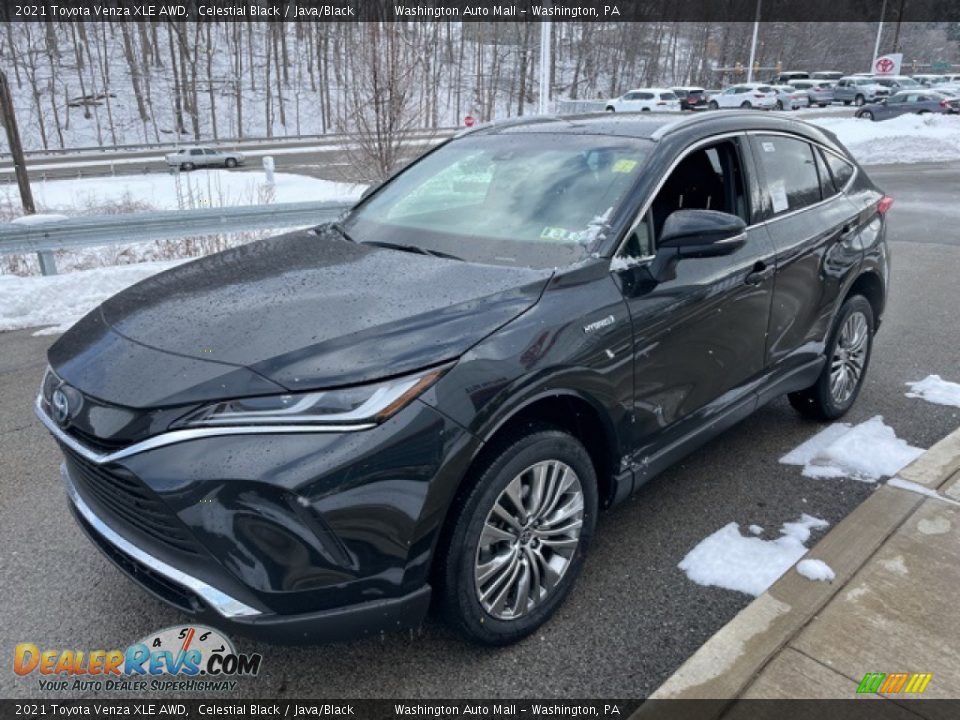 2021 Toyota Venza XLE AWD Celestial Black / Java/Black Photo #7