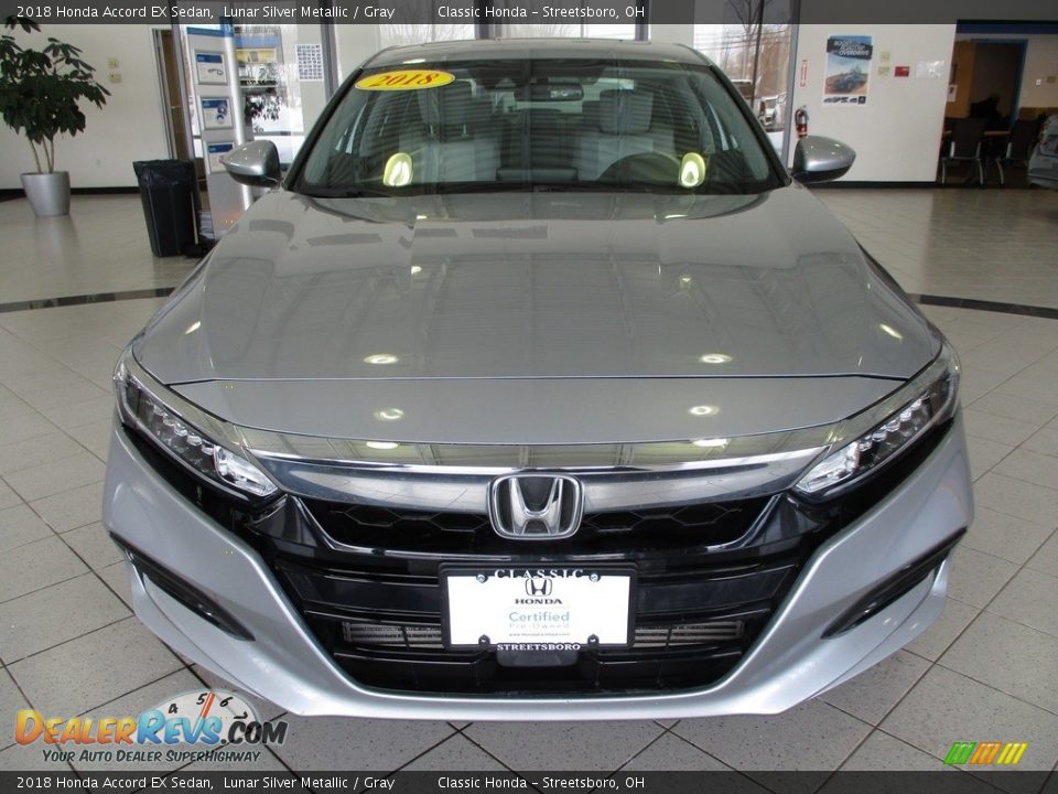 2018 Honda Accord EX Sedan Lunar Silver Metallic / Gray Photo #2