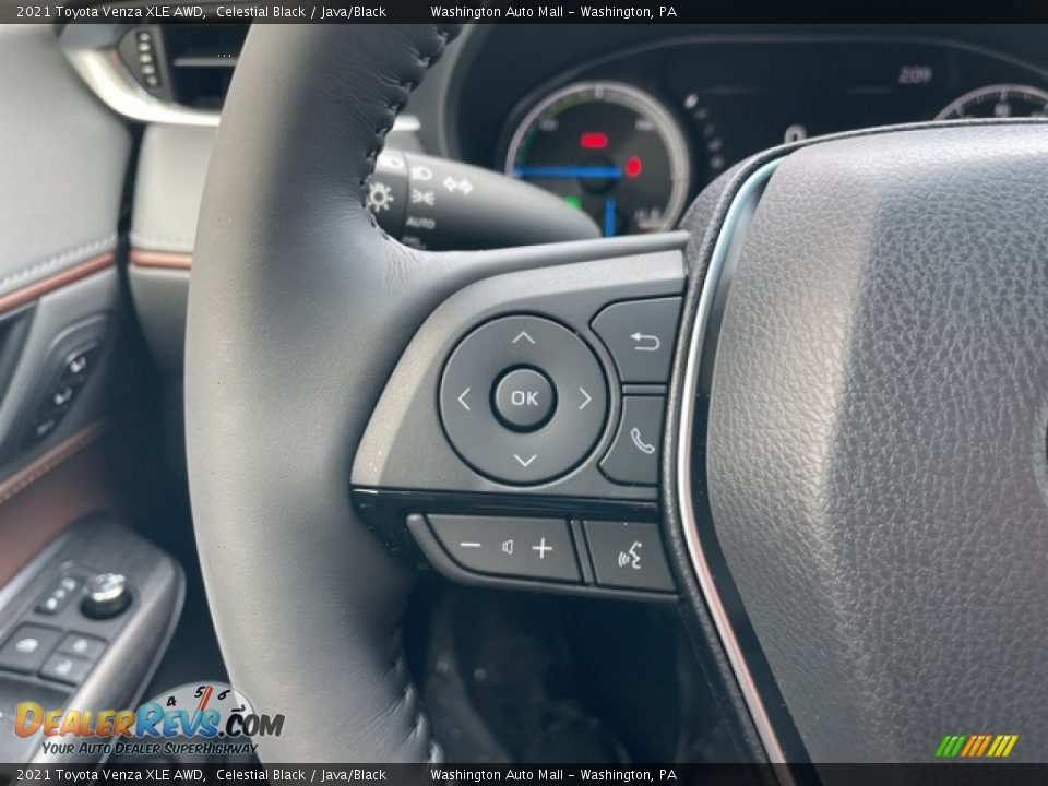 2021 Toyota Venza XLE AWD Celestial Black / Java/Black Photo #16
