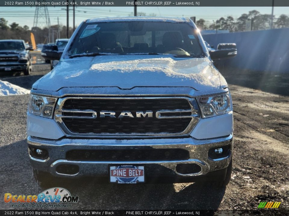 2022 Ram 1500 Big Horn Quad Cab 4x4 Bright White / Black Photo #2