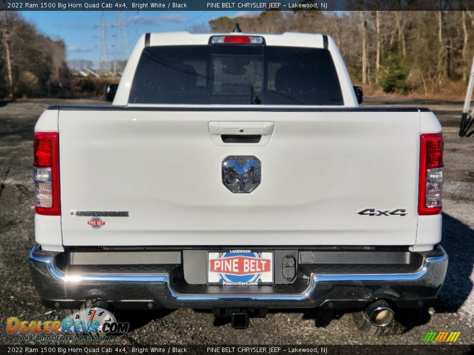 2022 Ram 1500 Big Horn Quad Cab 4x4 Bright White / Black Photo #5