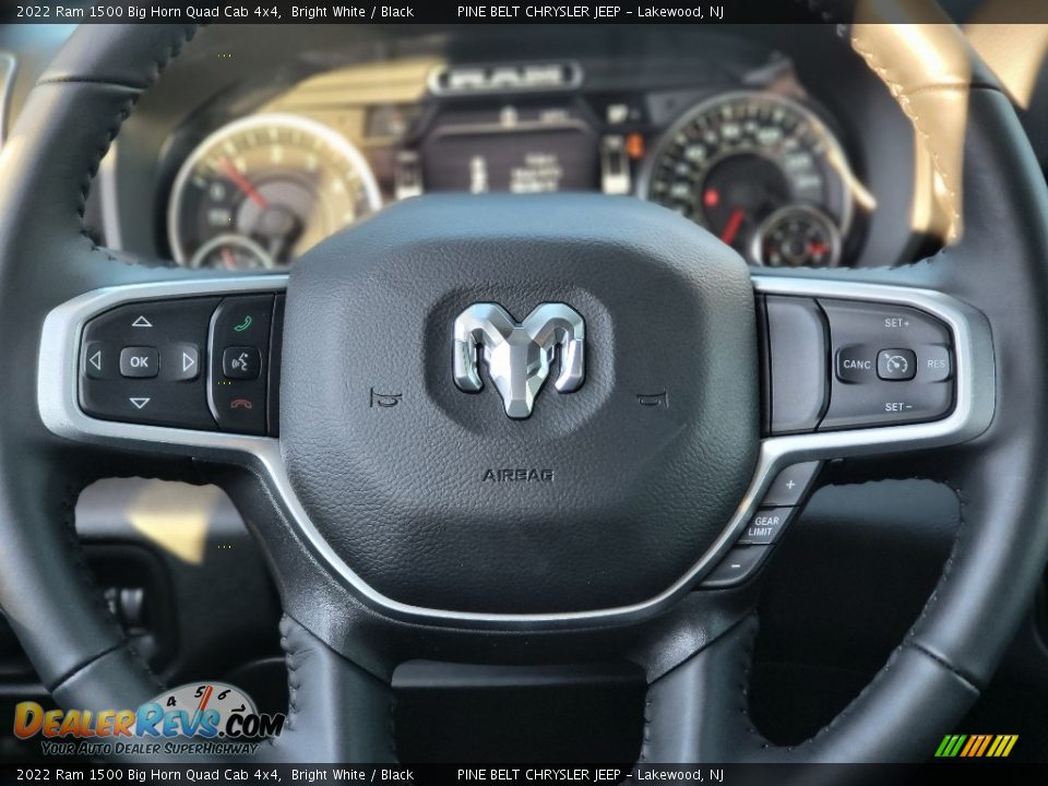2022 Ram 1500 Big Horn Quad Cab 4x4 Bright White / Black Photo #8