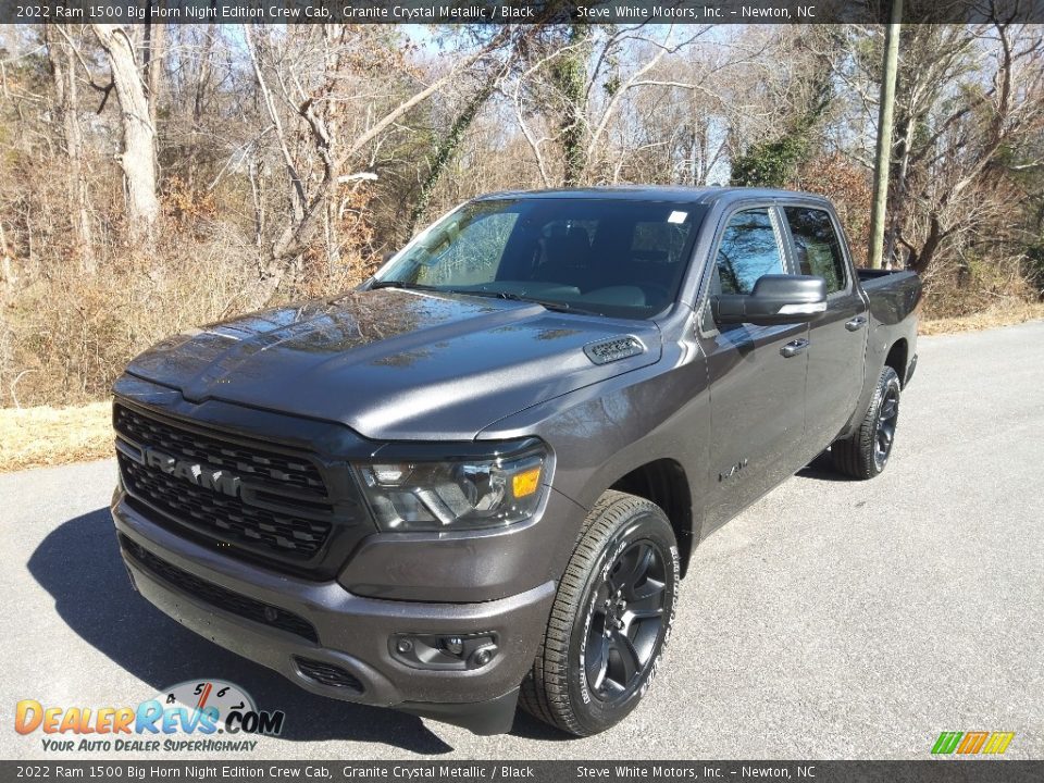 2022 Ram 1500 Big Horn Night Edition Crew Cab Granite Crystal Metallic / Black Photo #2