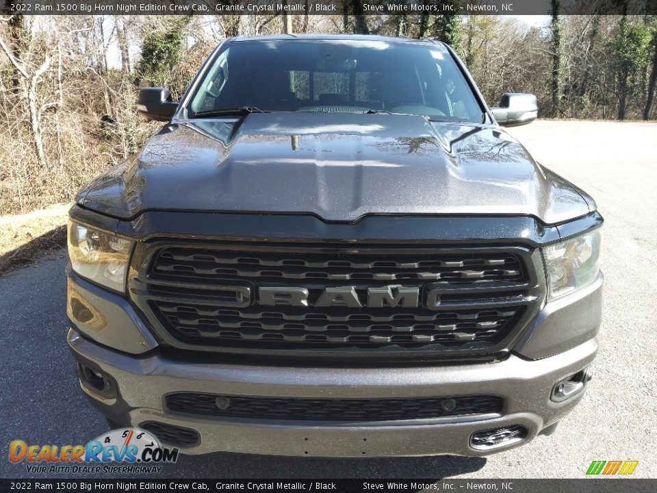 2022 Ram 1500 Big Horn Night Edition Crew Cab Granite Crystal Metallic / Black Photo #3