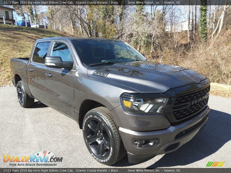 2022 Ram 1500 Big Horn Night Edition Crew Cab Granite Crystal Metallic / Black Photo #4