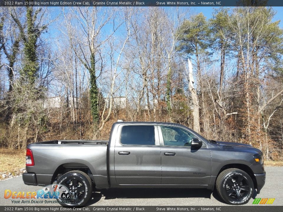 2022 Ram 1500 Big Horn Night Edition Crew Cab Granite Crystal Metallic / Black Photo #5