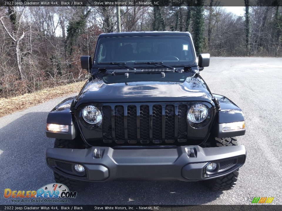 2022 Jeep Gladiator Willys 4x4 Black / Black Photo #3