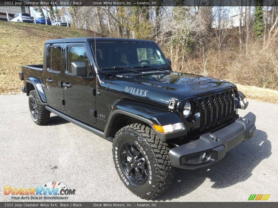 2022 Jeep Gladiator Willys 4x4 Black / Black Photo #4