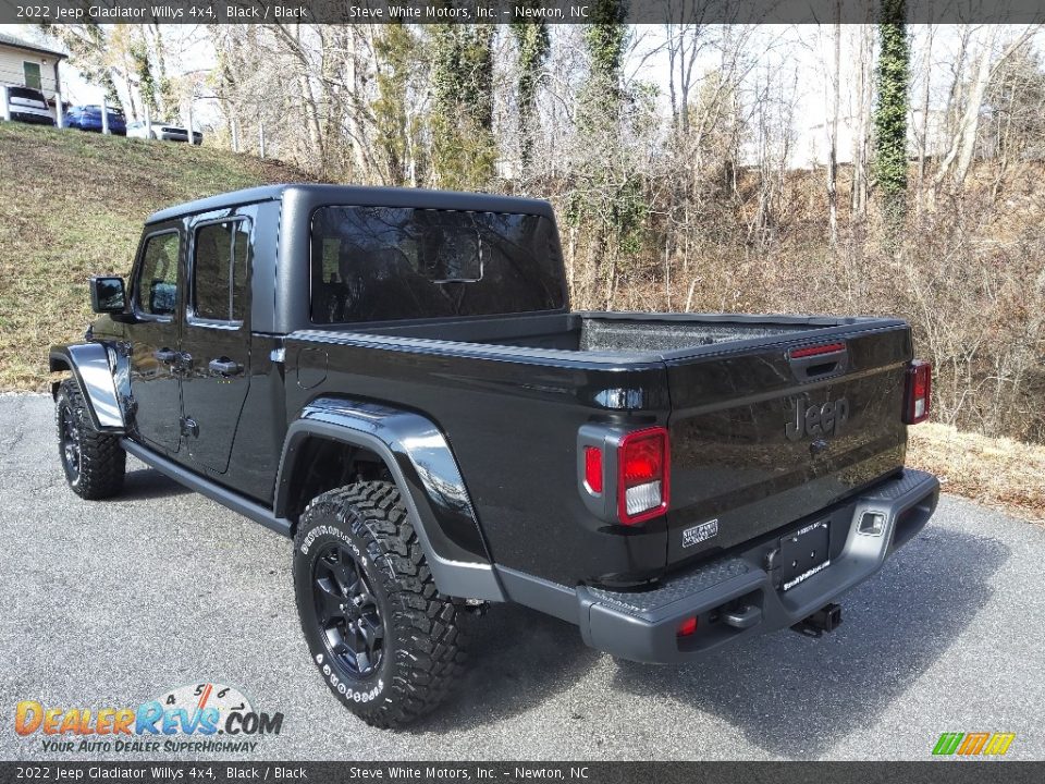 2022 Jeep Gladiator Willys 4x4 Black / Black Photo #9