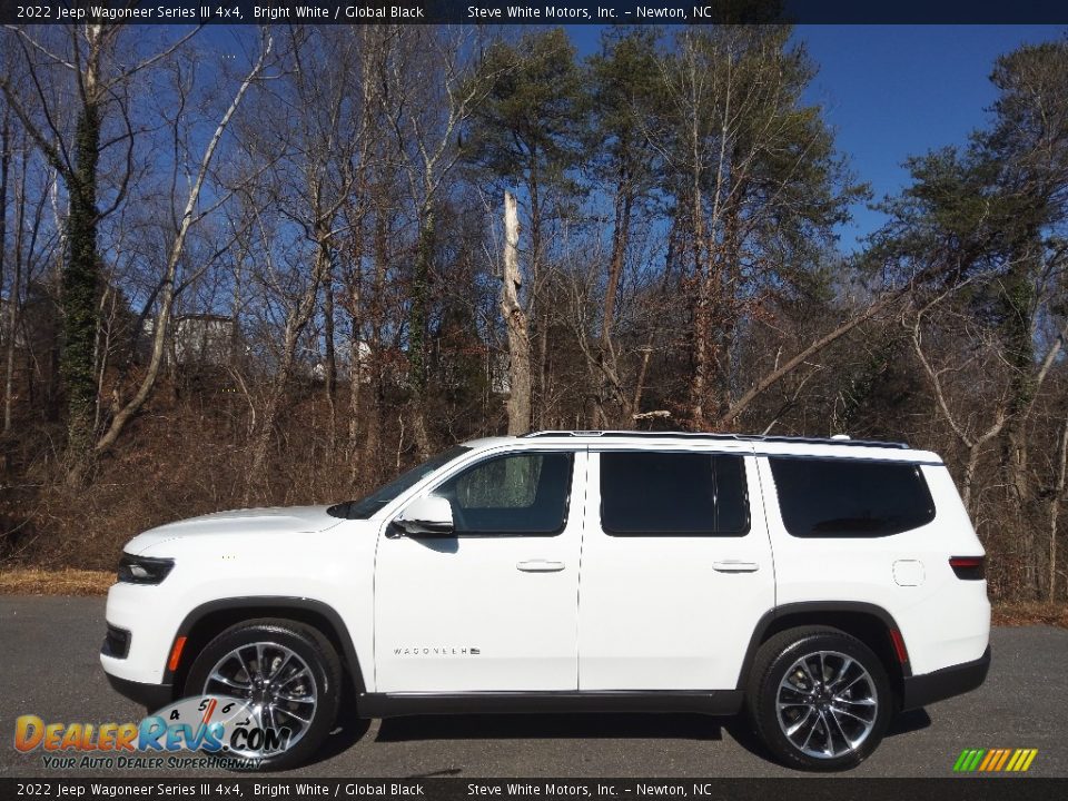 2022 Jeep Wagoneer Series III 4x4 Bright White / Global Black Photo #1