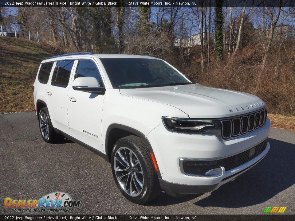 2022 Jeep Wagoneer Series III 4x4 Bright White / Global Black Photo #4