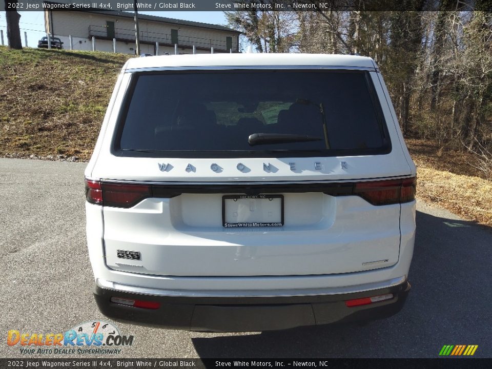 2022 Jeep Wagoneer Series III 4x4 Bright White / Global Black Photo #7