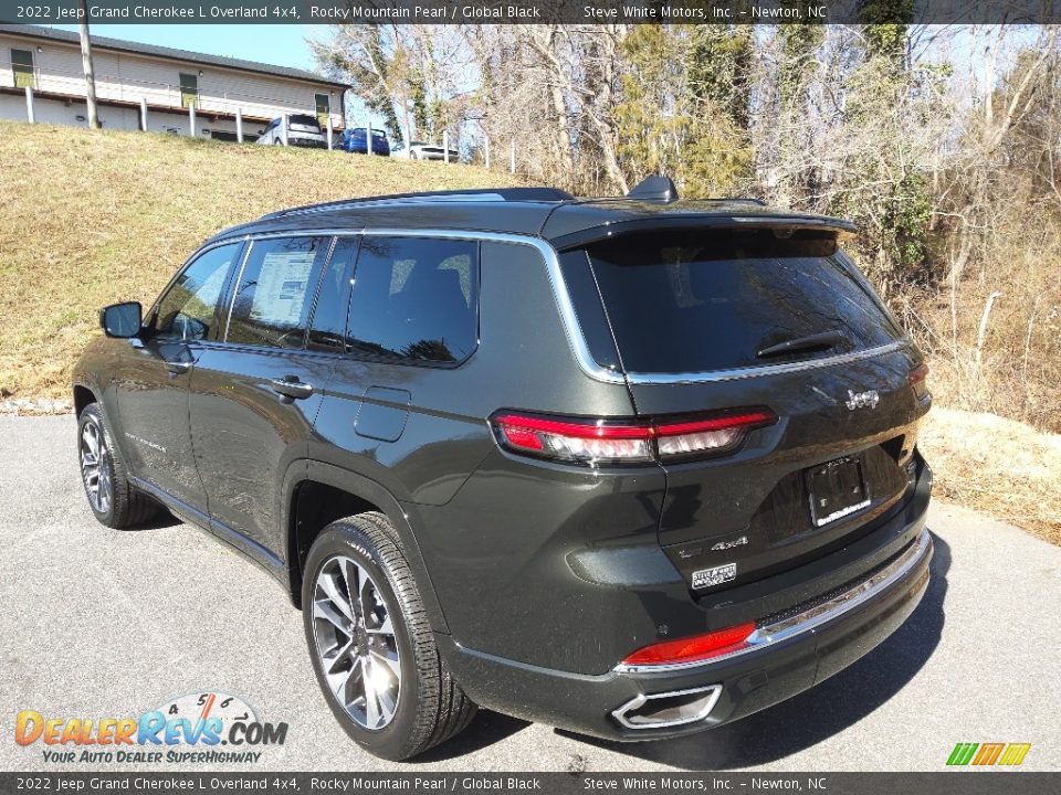 2022 Jeep Grand Cherokee L Overland 4x4 Rocky Mountain Pearl / Global Black Photo #9