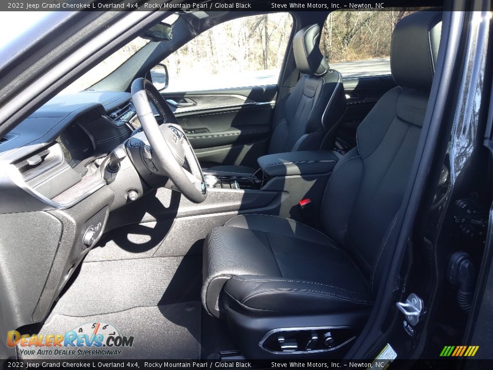 2022 Jeep Grand Cherokee L Overland 4x4 Rocky Mountain Pearl / Global Black Photo #11