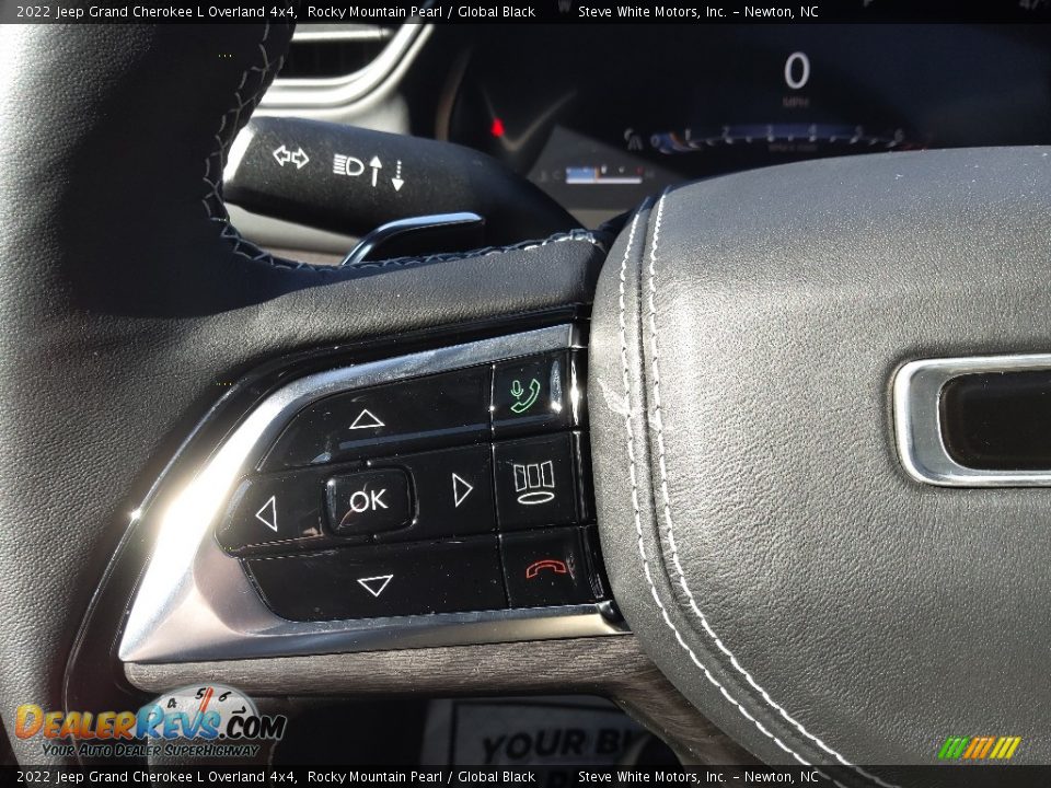 2022 Jeep Grand Cherokee L Overland 4x4 Rocky Mountain Pearl / Global Black Photo #23