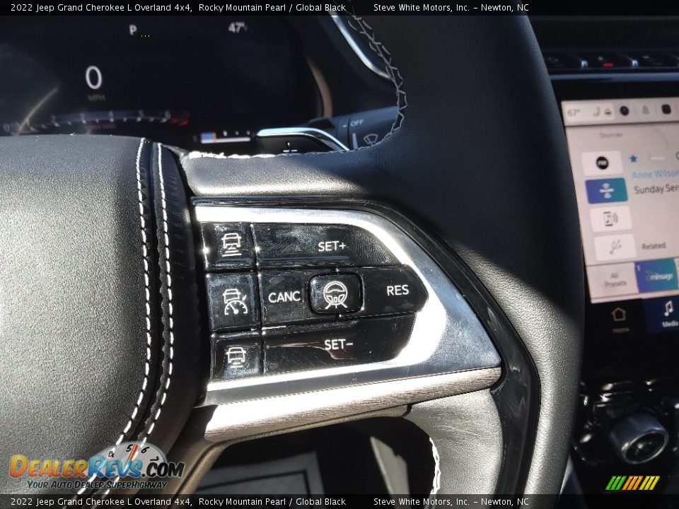 2022 Jeep Grand Cherokee L Overland 4x4 Rocky Mountain Pearl / Global Black Photo #24
