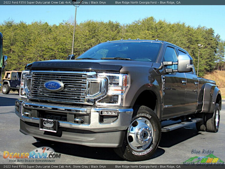 2022 Ford F350 Super Duty Lariat Crew Cab 4x4 Stone Gray / Black Onyx Photo #1