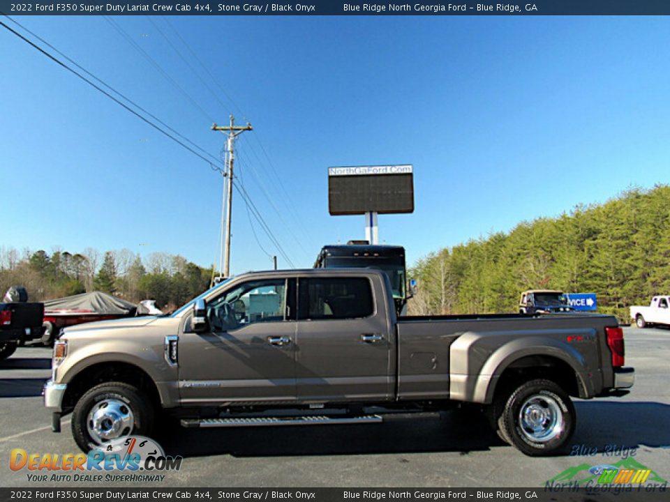 2022 Ford F350 Super Duty Lariat Crew Cab 4x4 Stone Gray / Black Onyx Photo #2