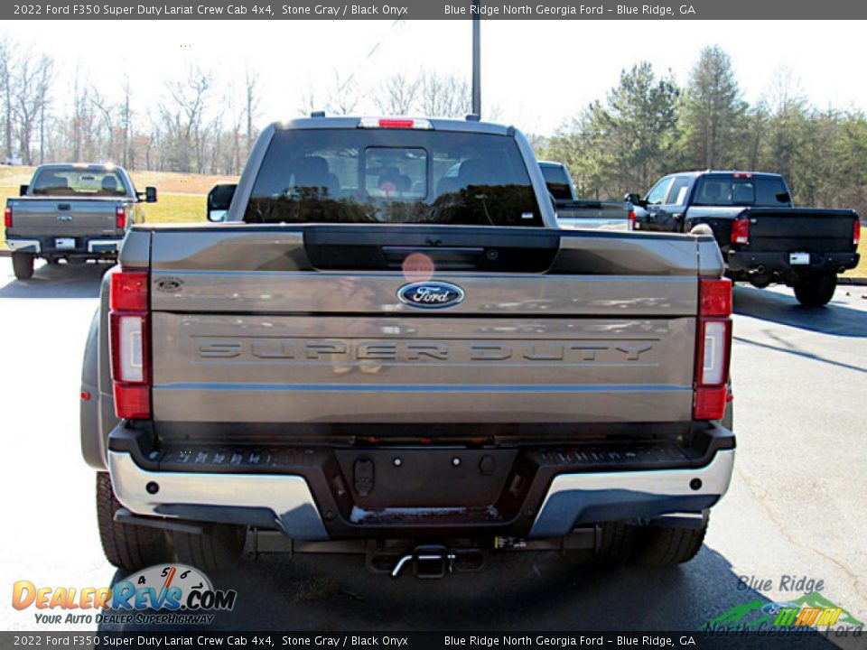 2022 Ford F350 Super Duty Lariat Crew Cab 4x4 Stone Gray / Black Onyx Photo #4