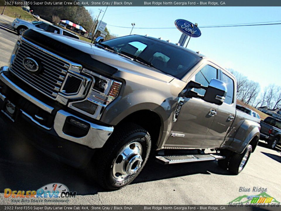 2022 Ford F350 Super Duty Lariat Crew Cab 4x4 Stone Gray / Black Onyx Photo #26