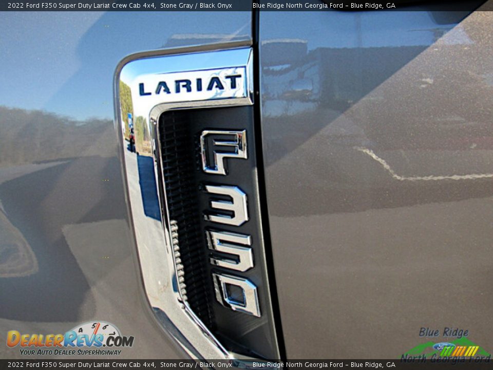 2022 Ford F350 Super Duty Lariat Crew Cab 4x4 Stone Gray / Black Onyx Photo #30
