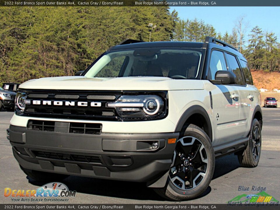 2022 Ford Bronco Sport Outer Banks 4x4 Cactus Gray / Ebony/Roast Photo #1