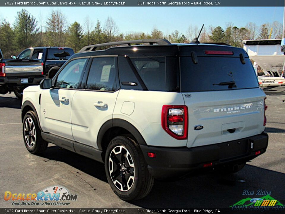 2022 Ford Bronco Sport Outer Banks 4x4 Cactus Gray / Ebony/Roast Photo #3