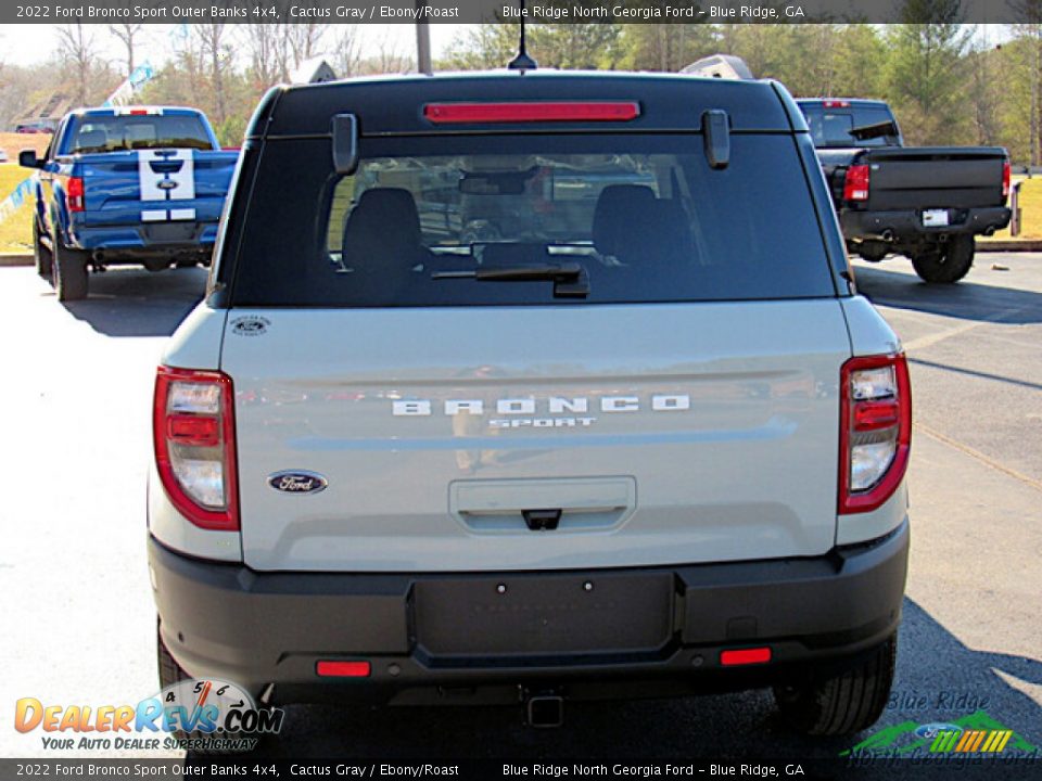 2022 Ford Bronco Sport Outer Banks 4x4 Cactus Gray / Ebony/Roast Photo #4