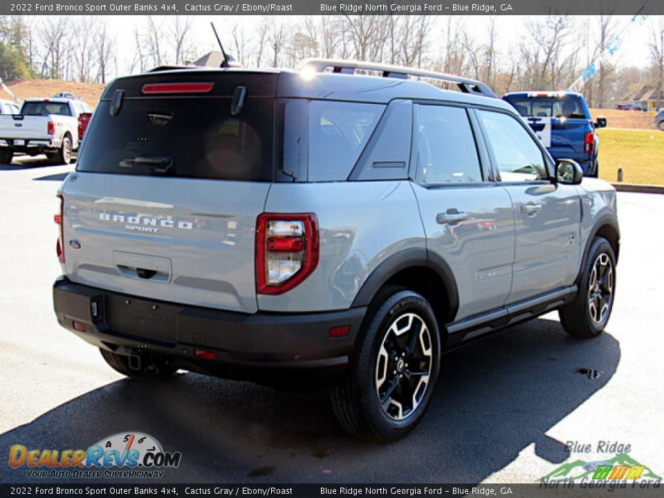 2022 Ford Bronco Sport Outer Banks 4x4 Cactus Gray / Ebony/Roast Photo #5