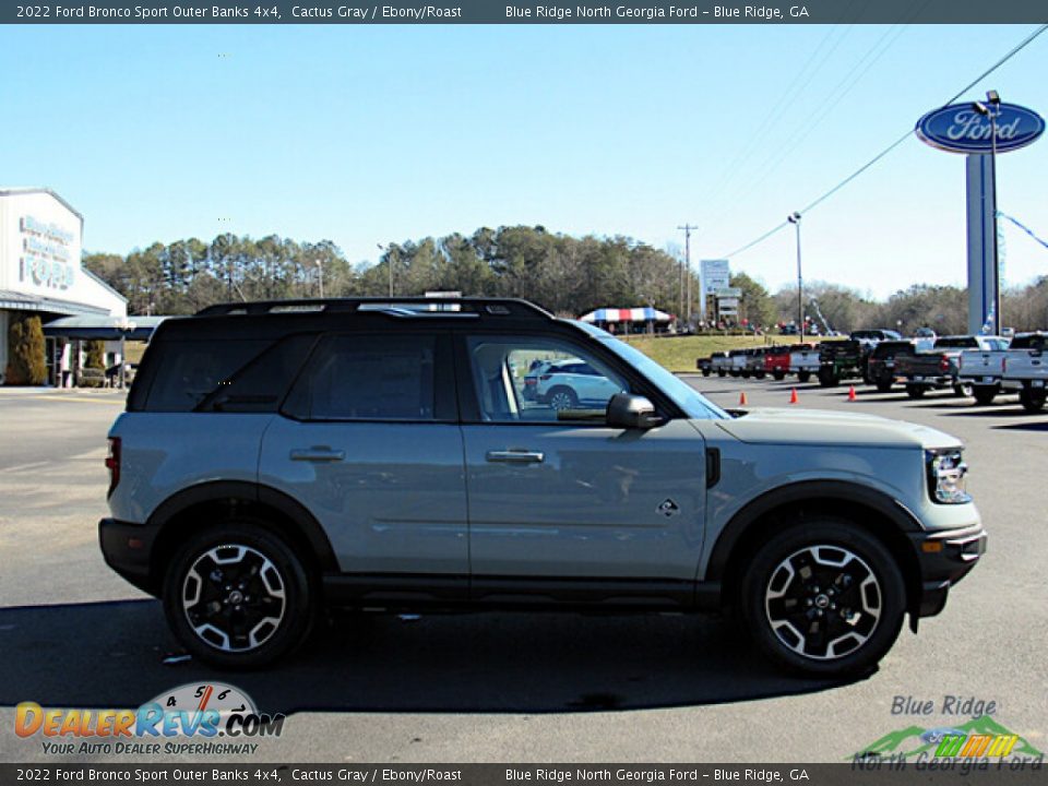 2022 Ford Bronco Sport Outer Banks 4x4 Cactus Gray / Ebony/Roast Photo #6