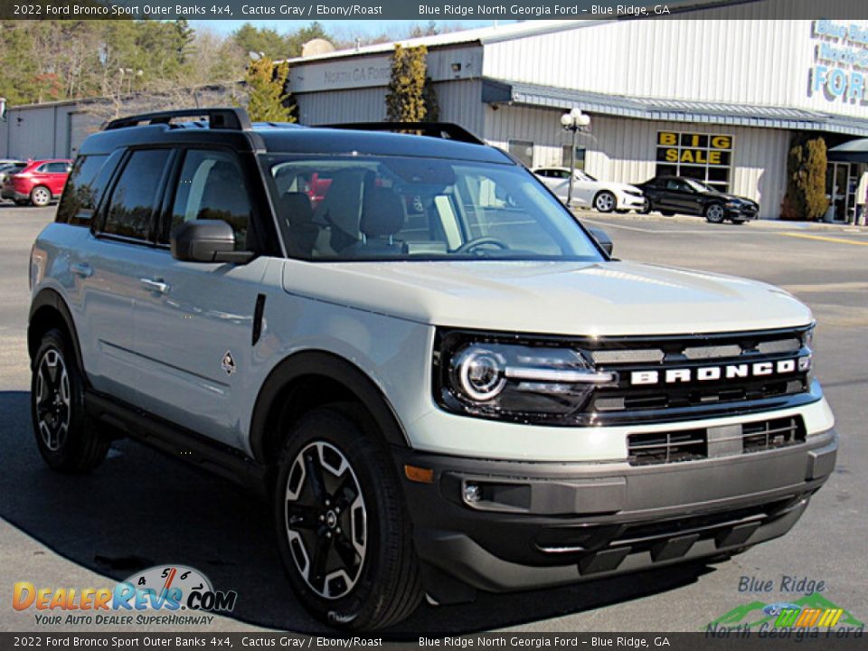 2022 Ford Bronco Sport Outer Banks 4x4 Cactus Gray / Ebony/Roast Photo #7